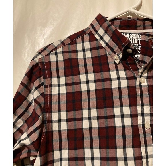 Old Navy Plaid Men's Button-down Shirt Size Medium - Picture 2 of 4